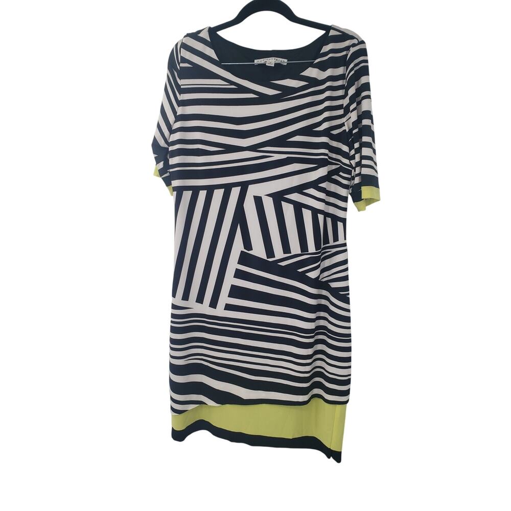 MADISON LEIGH Zebra Print Striped Short Sleeve Dress Womens Size 10